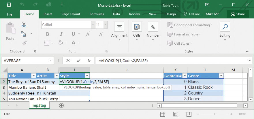 how to use a vlookup in excel 2016