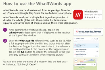 How to use the what3words app