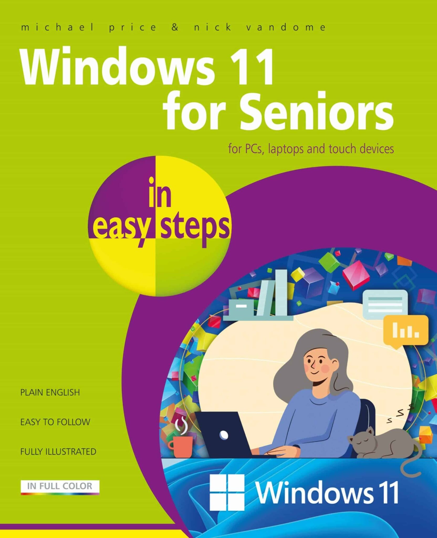 Windows 11 for Seniors in easy steps 9781840789331 front cover