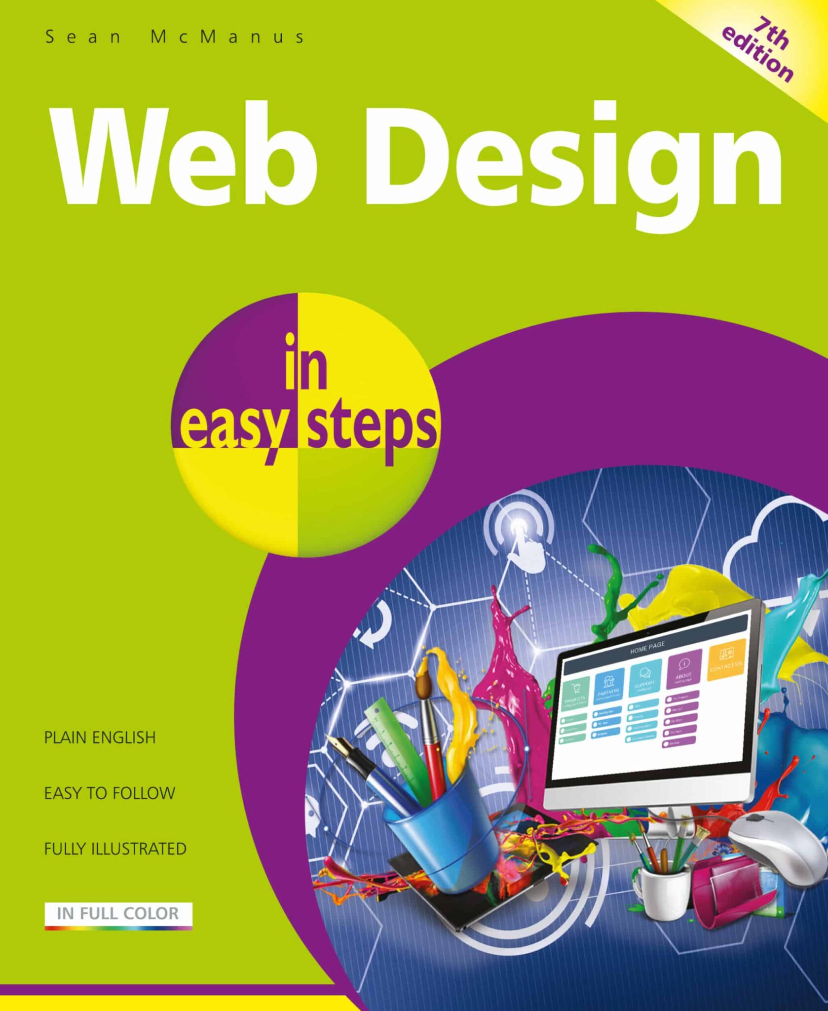 Web Design in easy steps, 7th edition 9781840789850 front cover