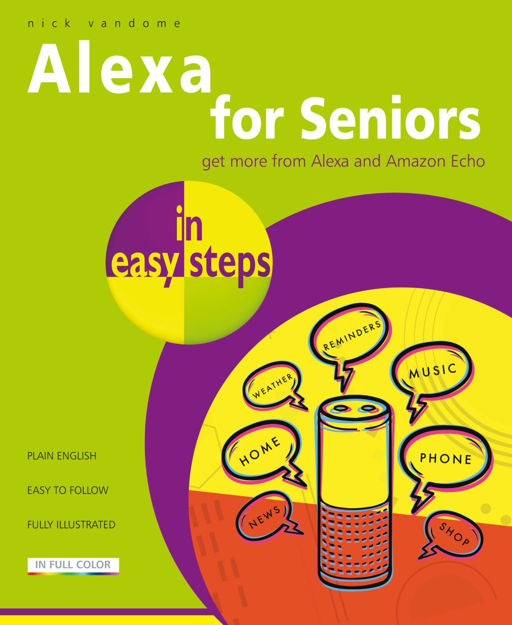 Alexa for Seniors in easy steps 9781840789072 front cover