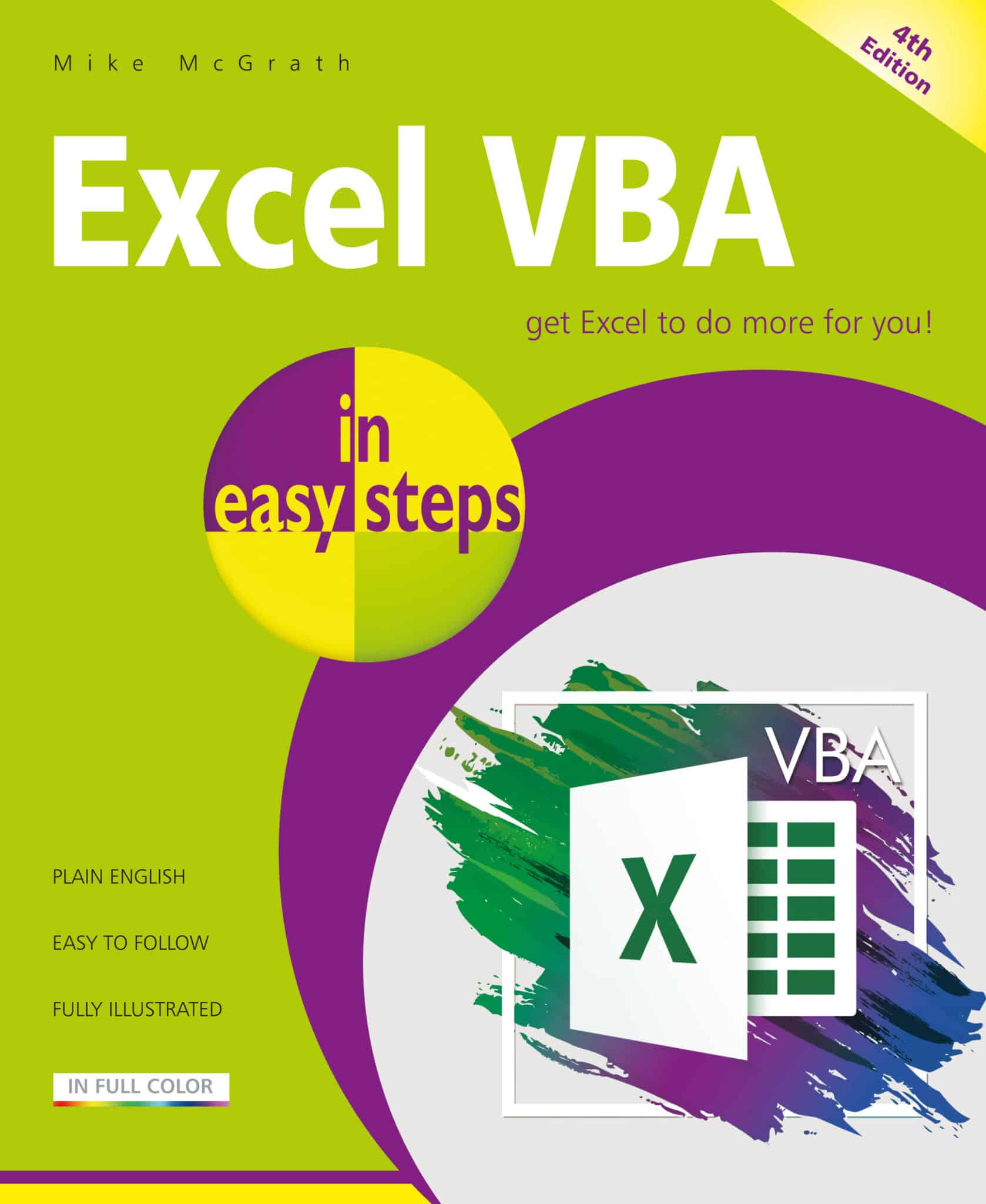 Excel VBA in easy steps, 4th edition 9781787910034 front cover