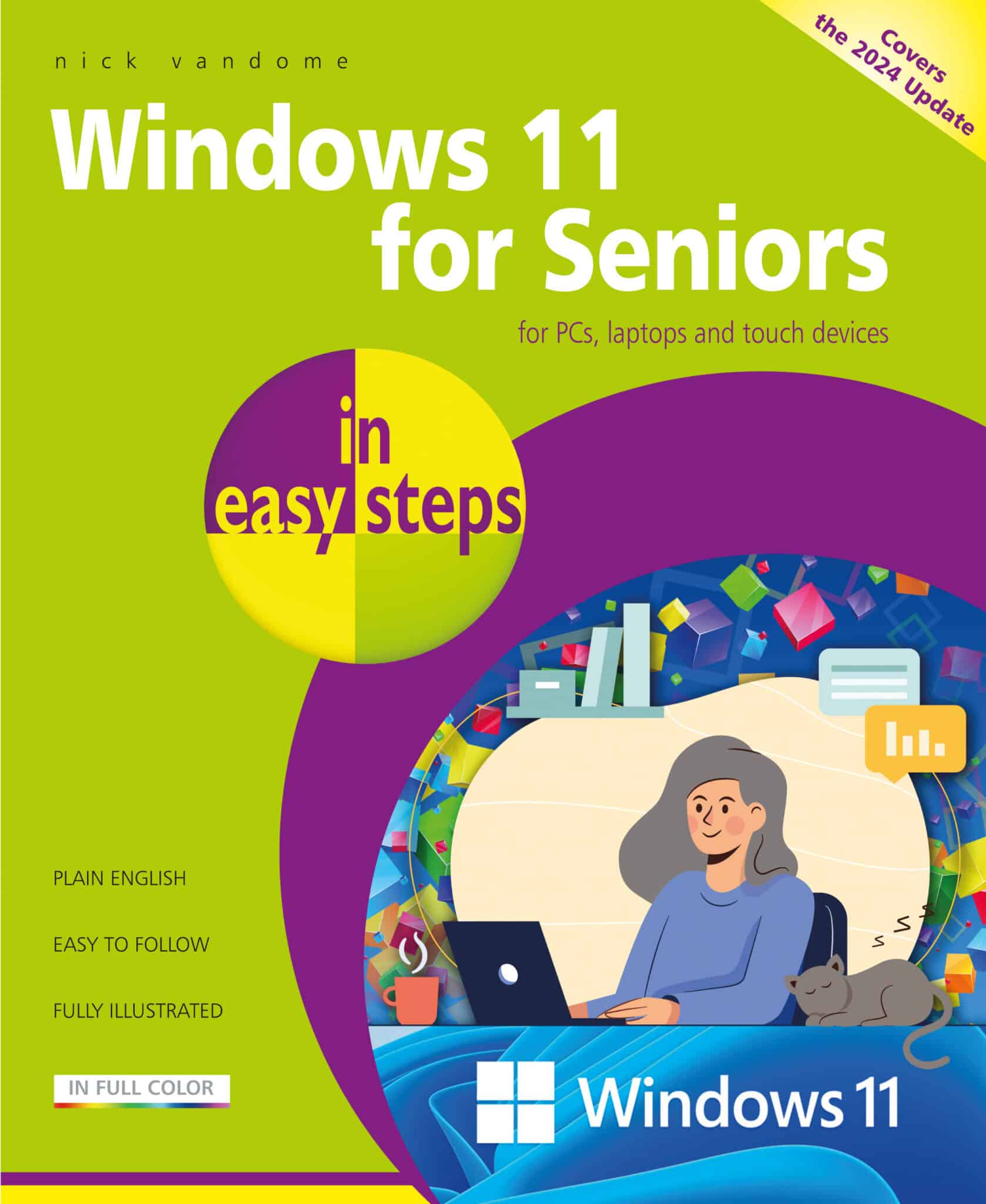 Windows 11 for Seniors in easy steps, 2nd edition 9781787910225 front cover