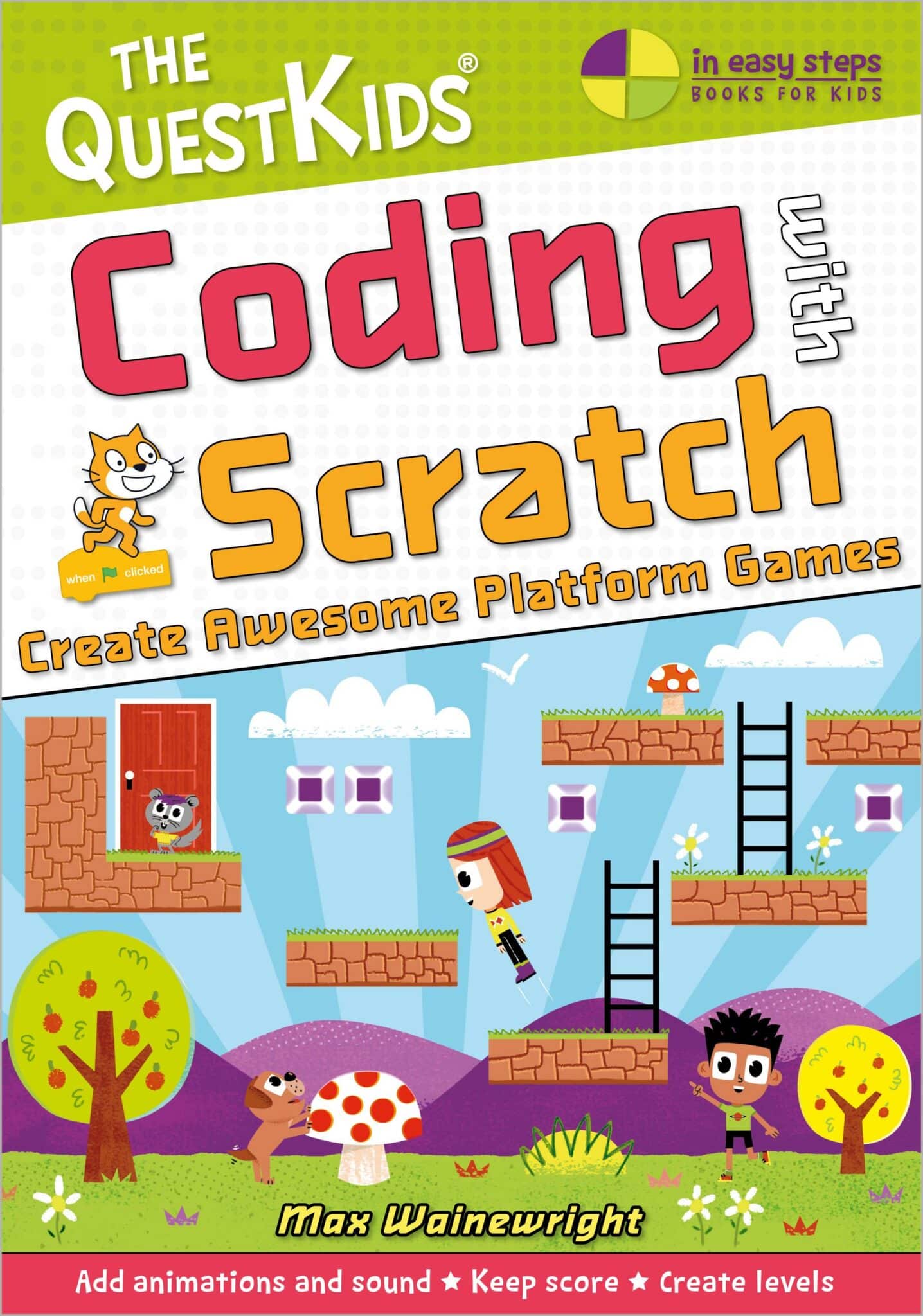 Coding with Scratch - Create Awesome Platform Games - US English edition 9781787910232 front cover